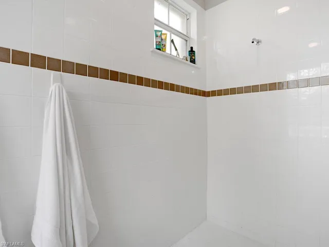 a view of closet with window