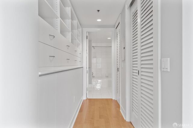 a view of walk in closet