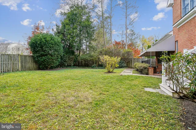 a view of a backyard with a garden