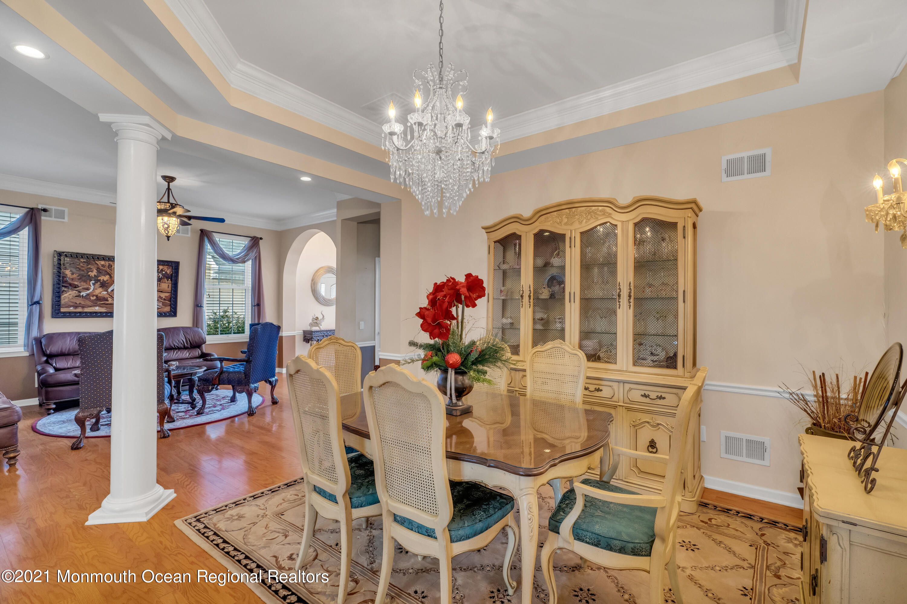 32 Crooked Stick Road Jackson, NJ 08527 - Photo 10 of 33 a view of a dining room with furniture and chandelier