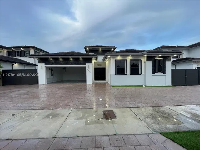 a view of a car garage
