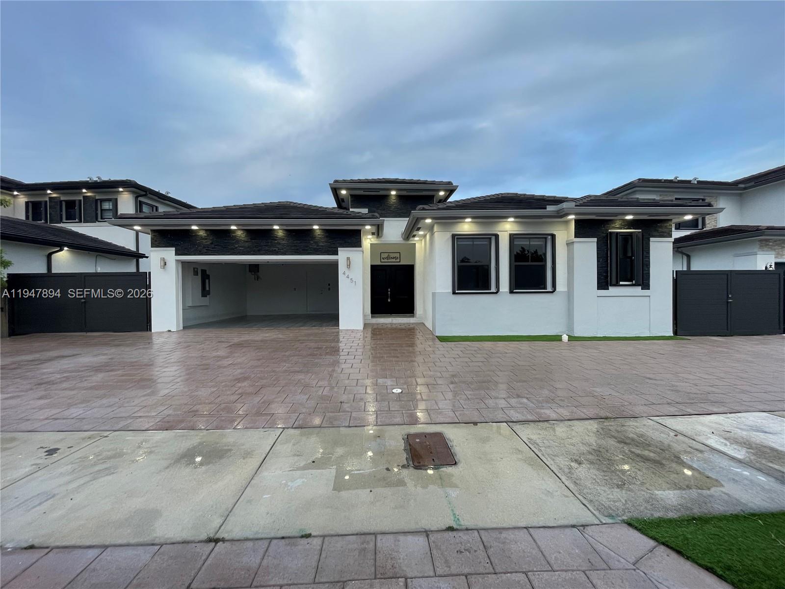 a view of a car garage