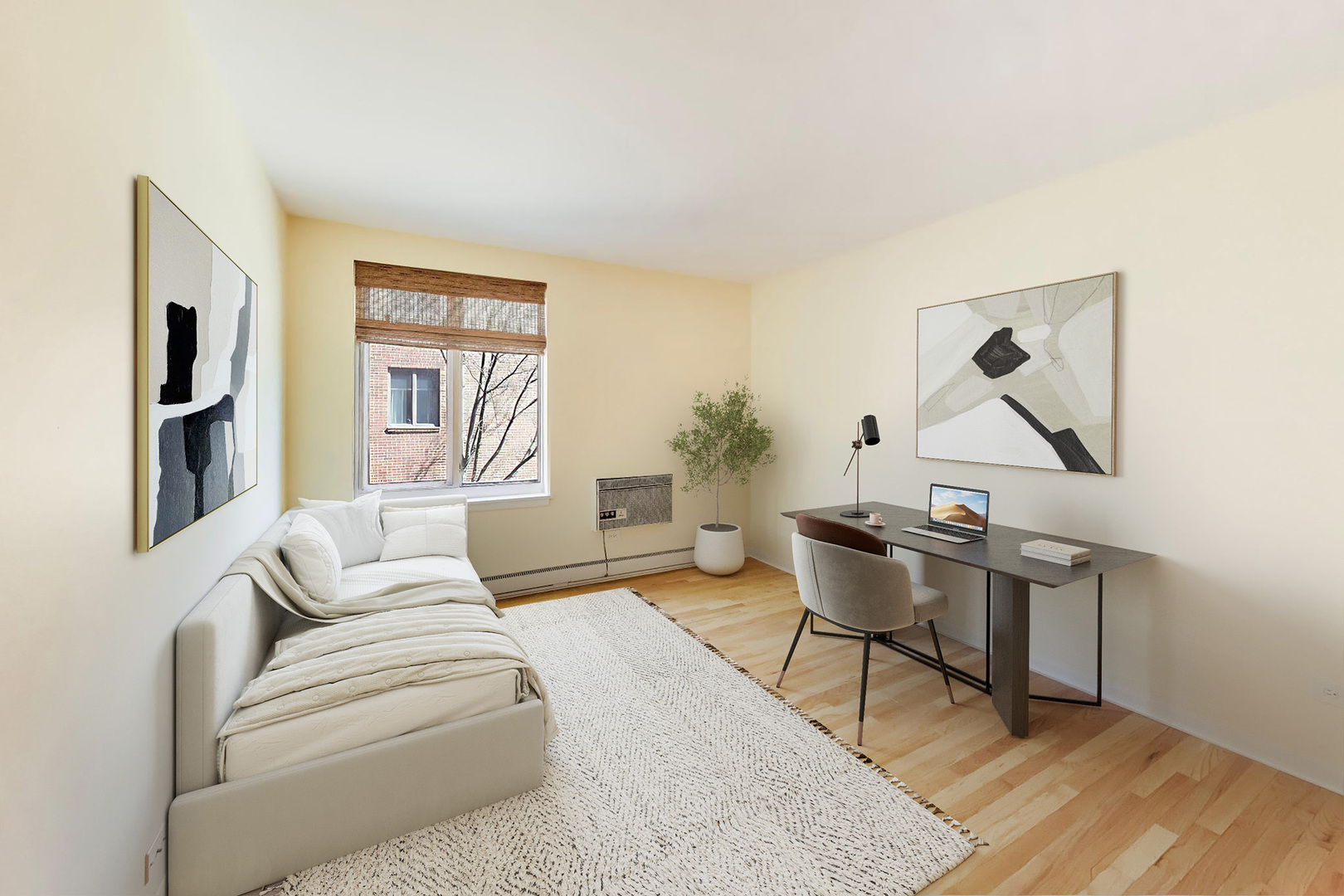 2324 Central Street, Unit 2B Evanston, IL 60201 - Photo 22 of 28 a living room with furniture and a painting on the wall