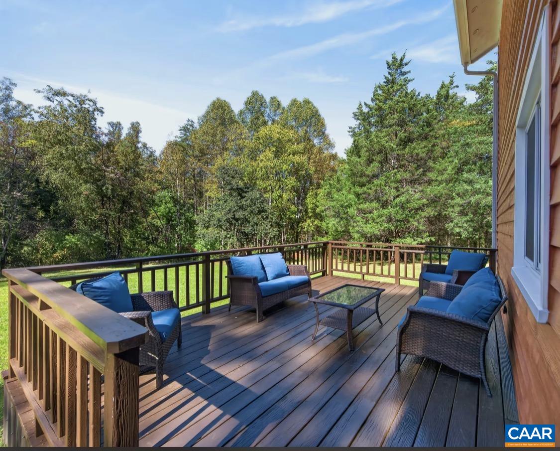 5512 Secretarys Sand Road Esmont, VA 22937 - Photo 13 of 30 Beautiful back deck with lots of room for entertaining