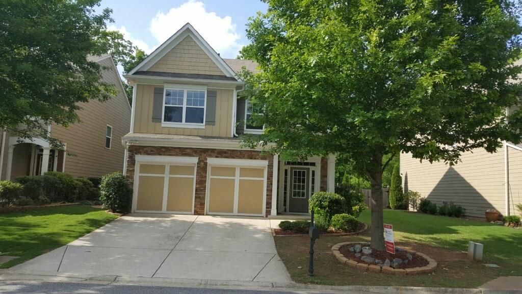 Front view of the home