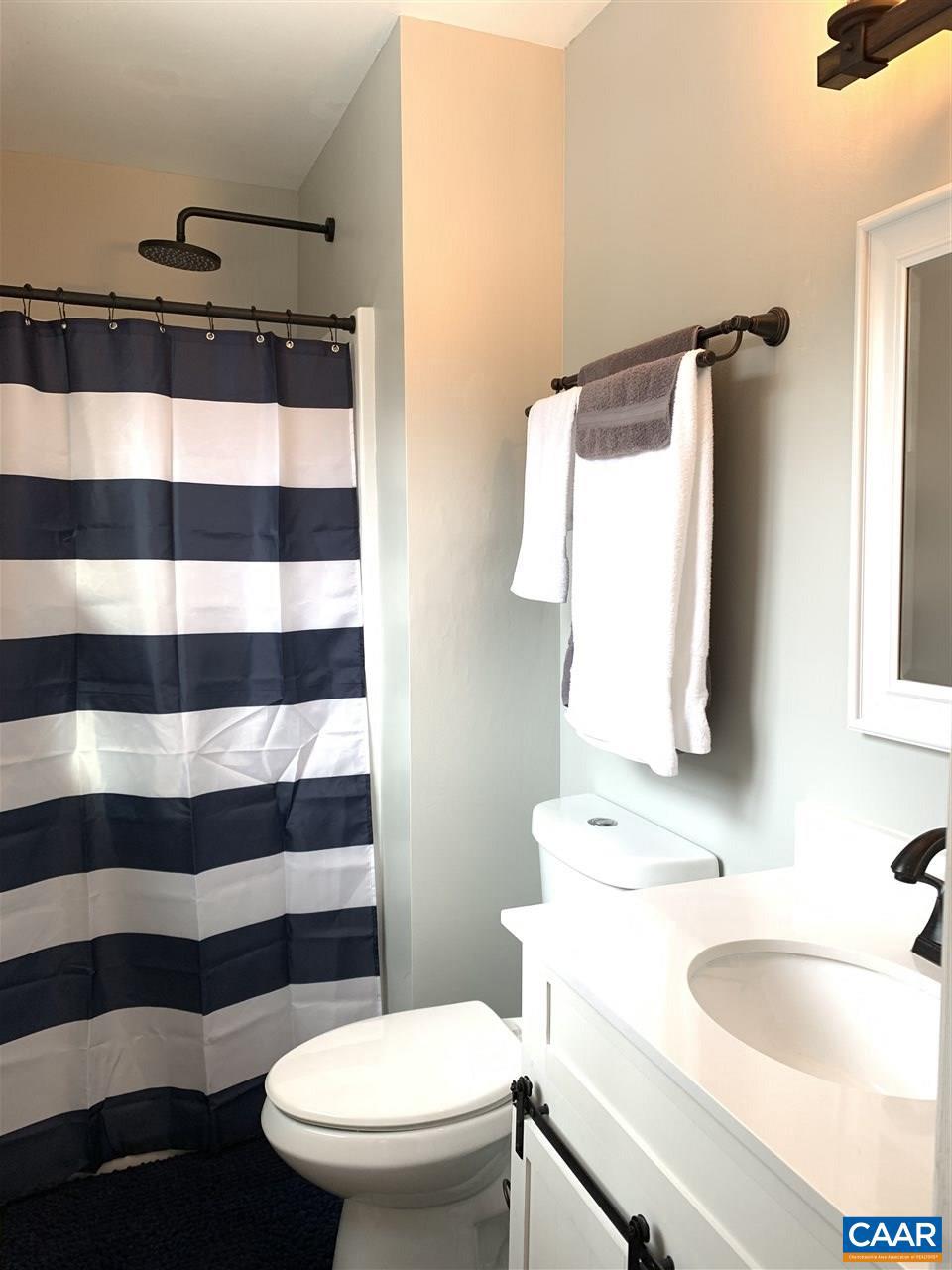 4354 Dickerson Road Charlottesville, VA 22911 - Photo 13 of 29 a bathroom with a sink a toilet a mirror and shower