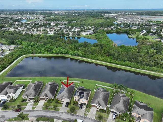 an aerial view of a city