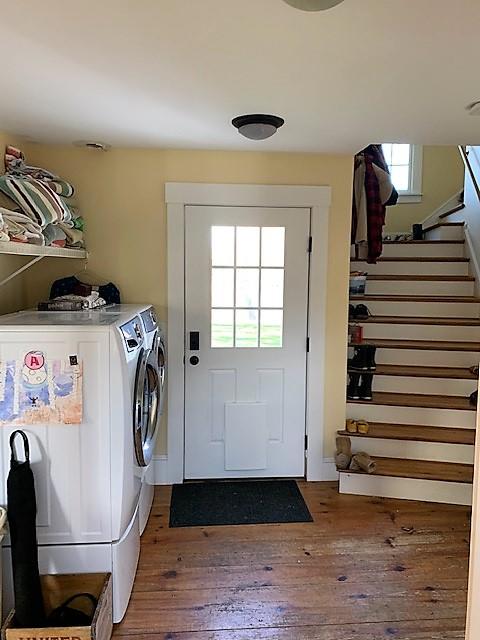 251 Tonset Road Orleans, MA 02653 - Photo 11 of 61 a view of a hallway with washer and dryer