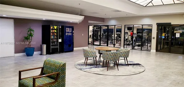 a room with lots of wooden furniture