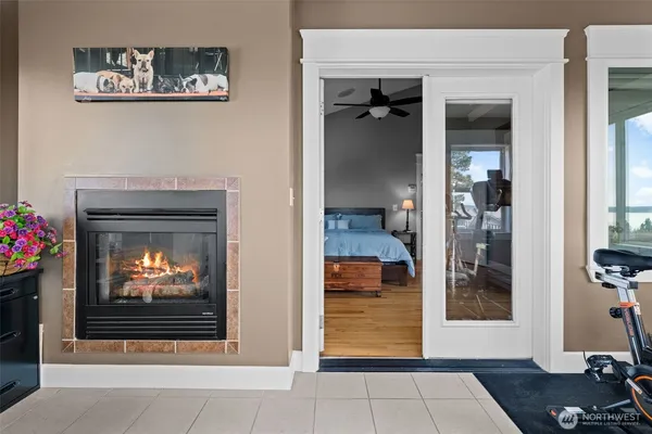 a view of a balcony with chairs