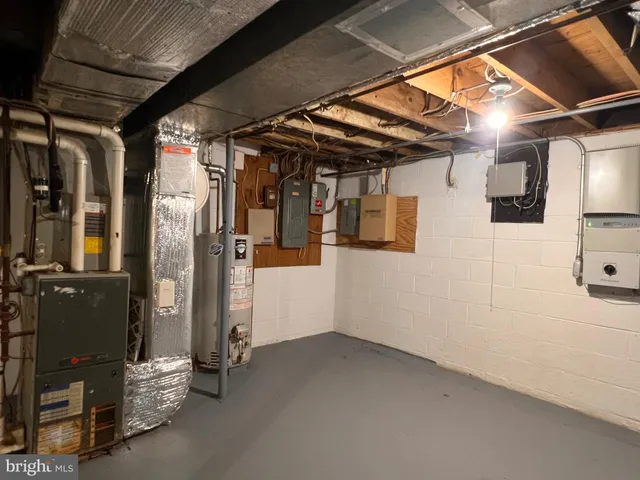 a view of storage and utility room