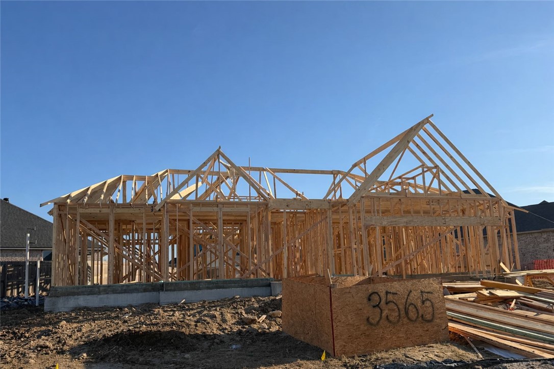 Front of home under construction