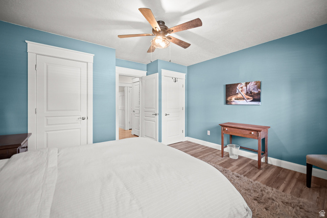 236 West 300 South Hurricane, UT 84737 - Photo 29 of 76 Spacious room featuring wood-finish flooring and a ceiling fan
