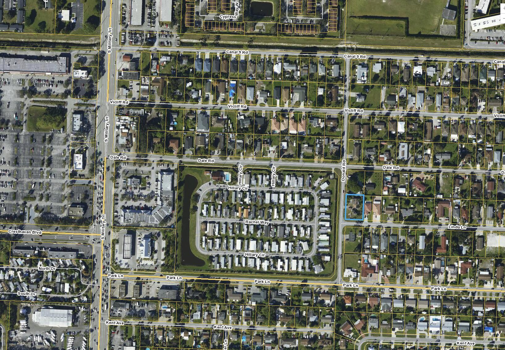 2620 Donald Road Palm Springs, FL 33406 - Photo 2 of 3 a street sign on a building