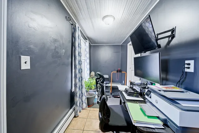 a room with furniture