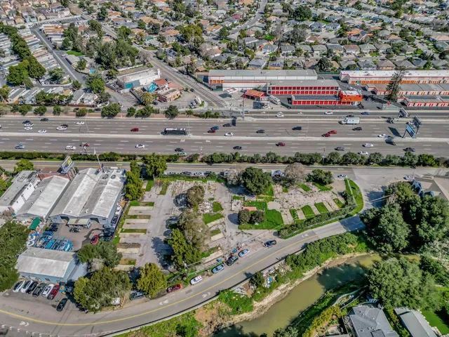 an aerial view of a city