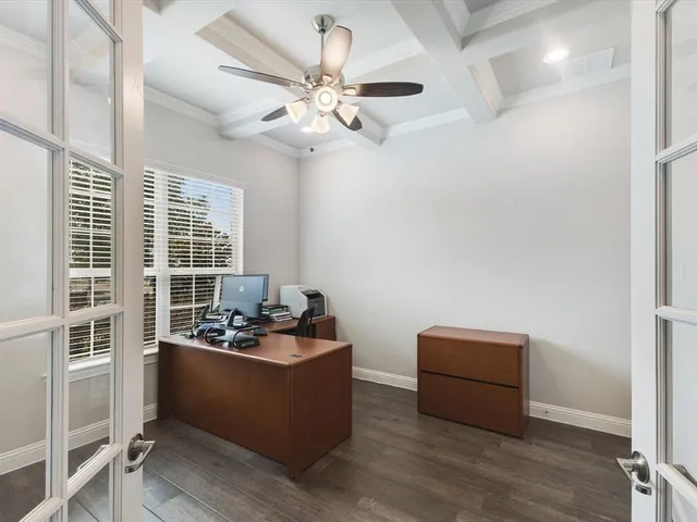 a room with furniture and window