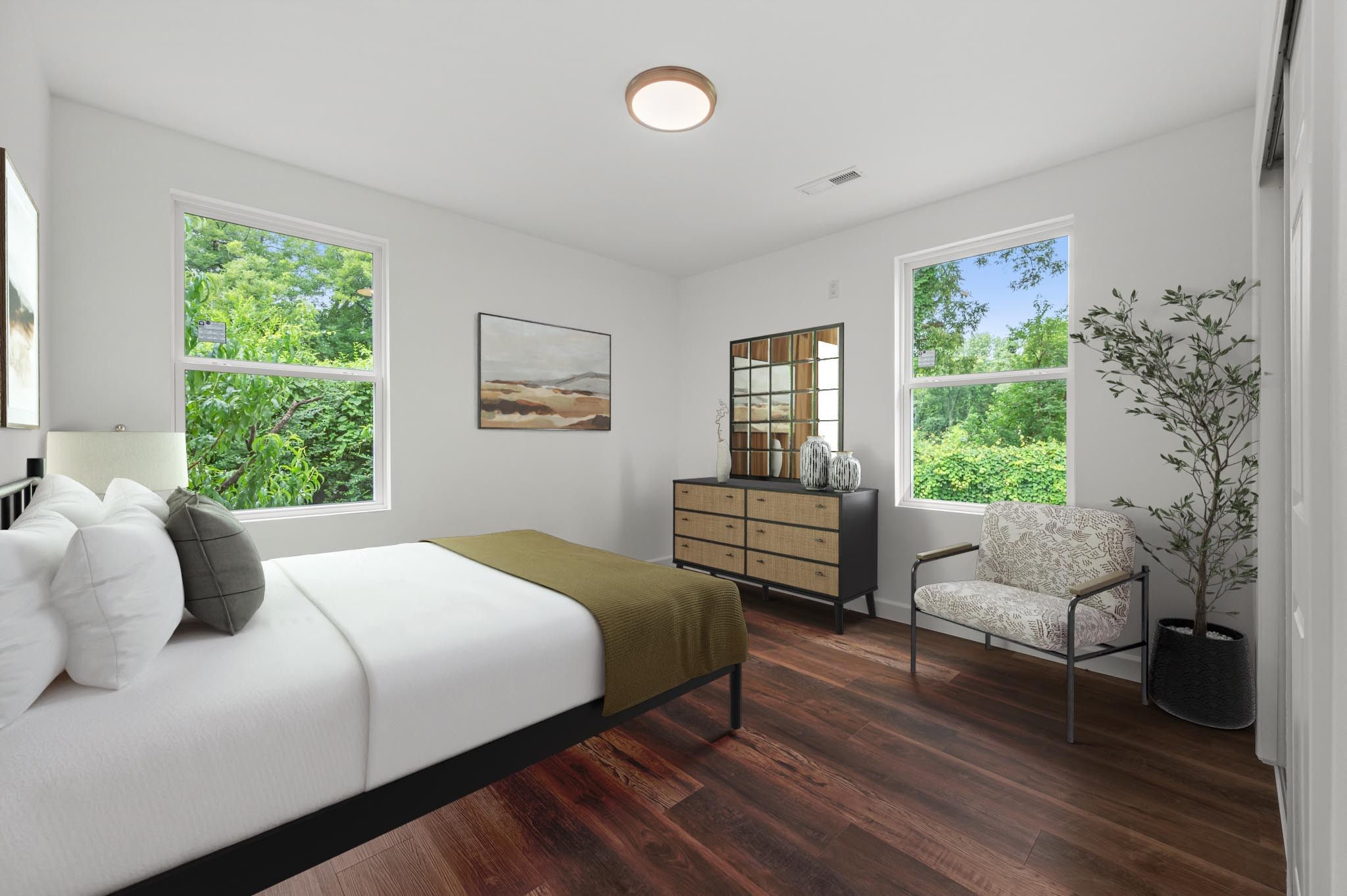 706 Mars Street Murfreesboro, TN 37130 - Photo 9 of 17 a bedroom with a bed and a couch