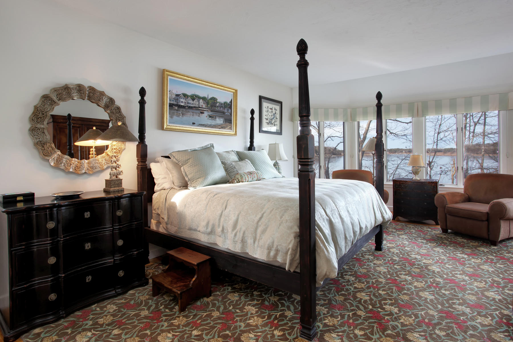 43 Tide Run Mashpee, MA 02649 - Photo 17 of 31 a bed room with a bed and a mirror