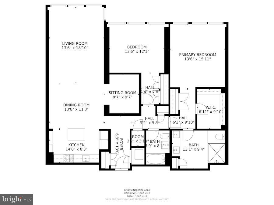 1111 24th Street Northwest, Unit 84 Washington, DC 20037 - Photo 17 of 17 Floor plan