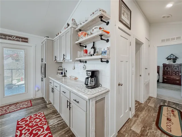 a house view with a garden space