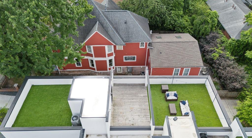 536 Highland Avenue Northeast, Unit A Atlanta, GA 30312 - Photo 39 of 51 a aerial view of a house with garden