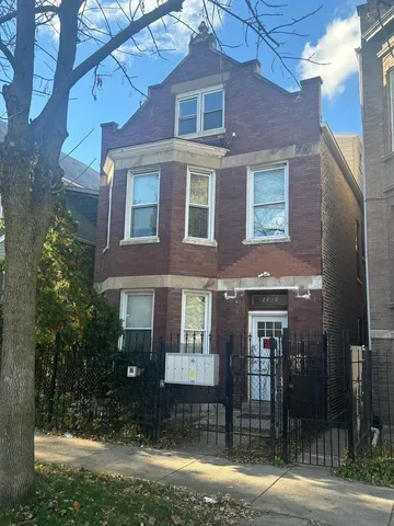 a front view of a house