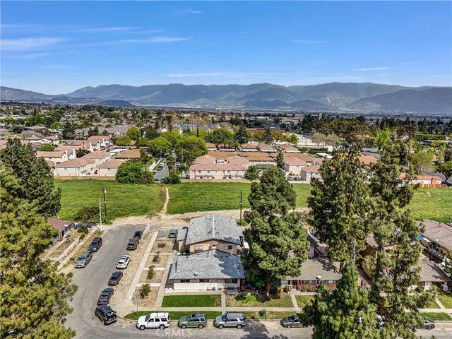 a view of city and mountain