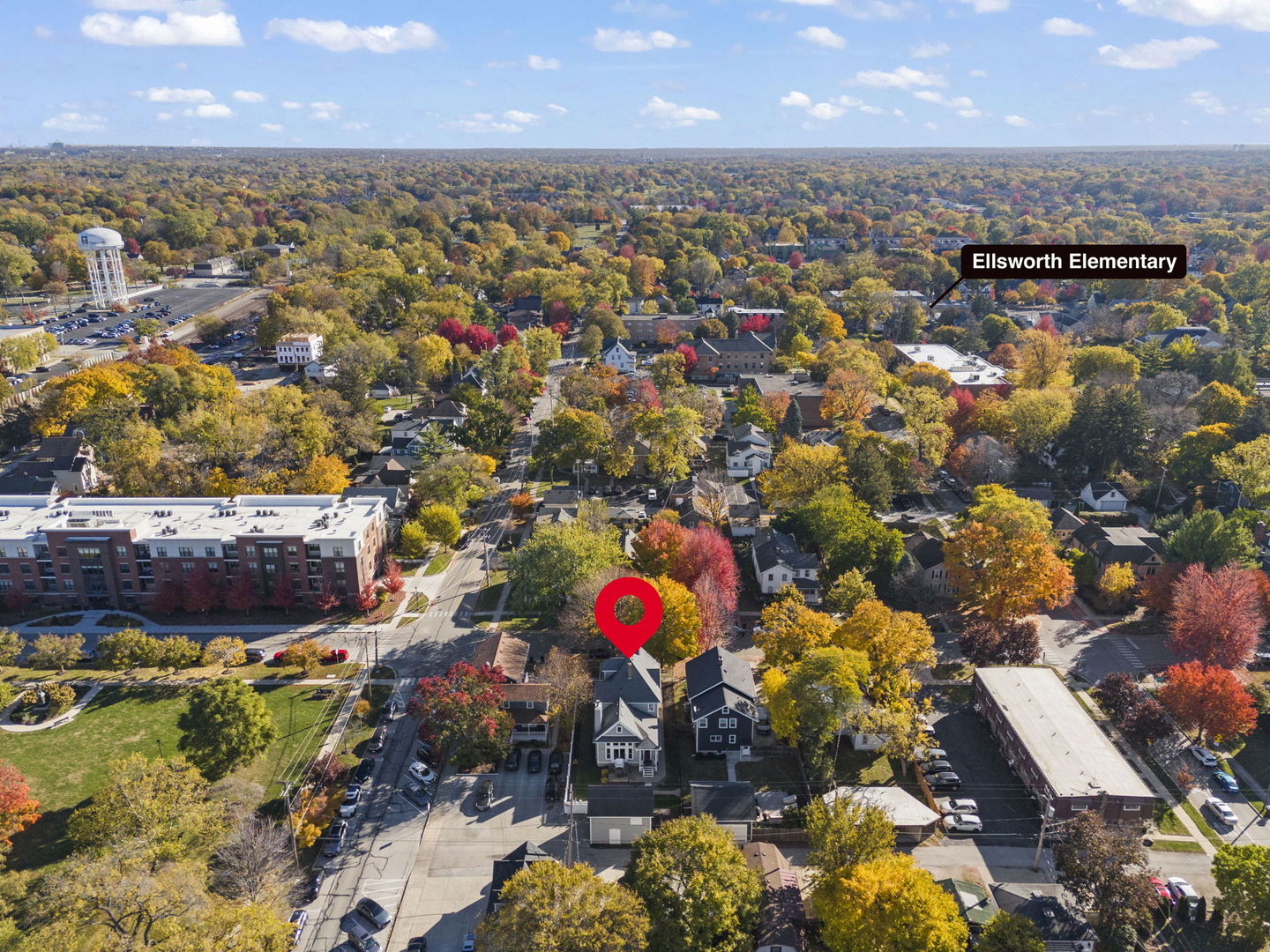 223 North Ellsworth Street Naperville, IL 60540 - Photo 12 of 22 an aerial view of multiple house