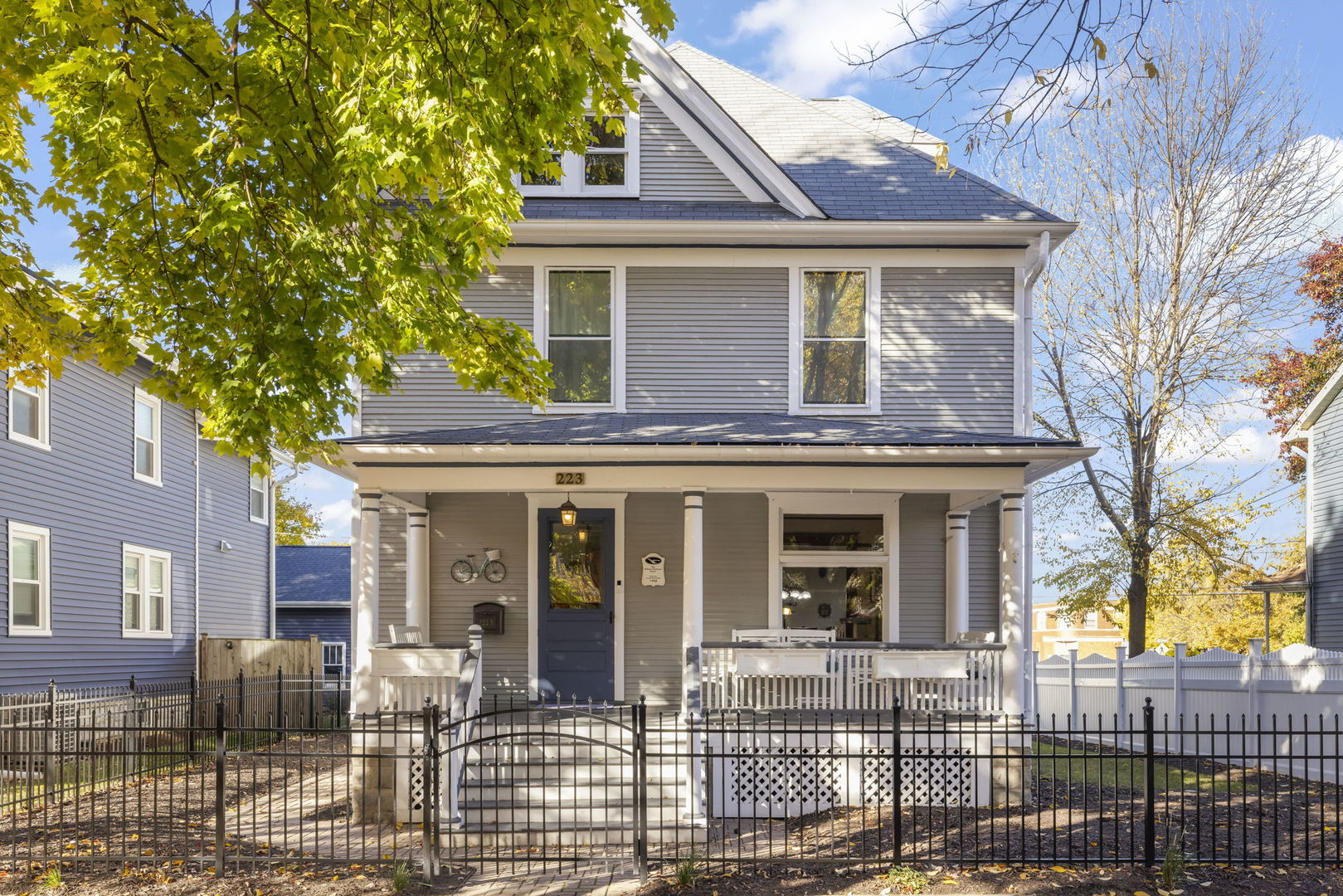 223 North Ellsworth Street Naperville, IL 60540 - Photo 14 of 22 a house that has a tree in front of it