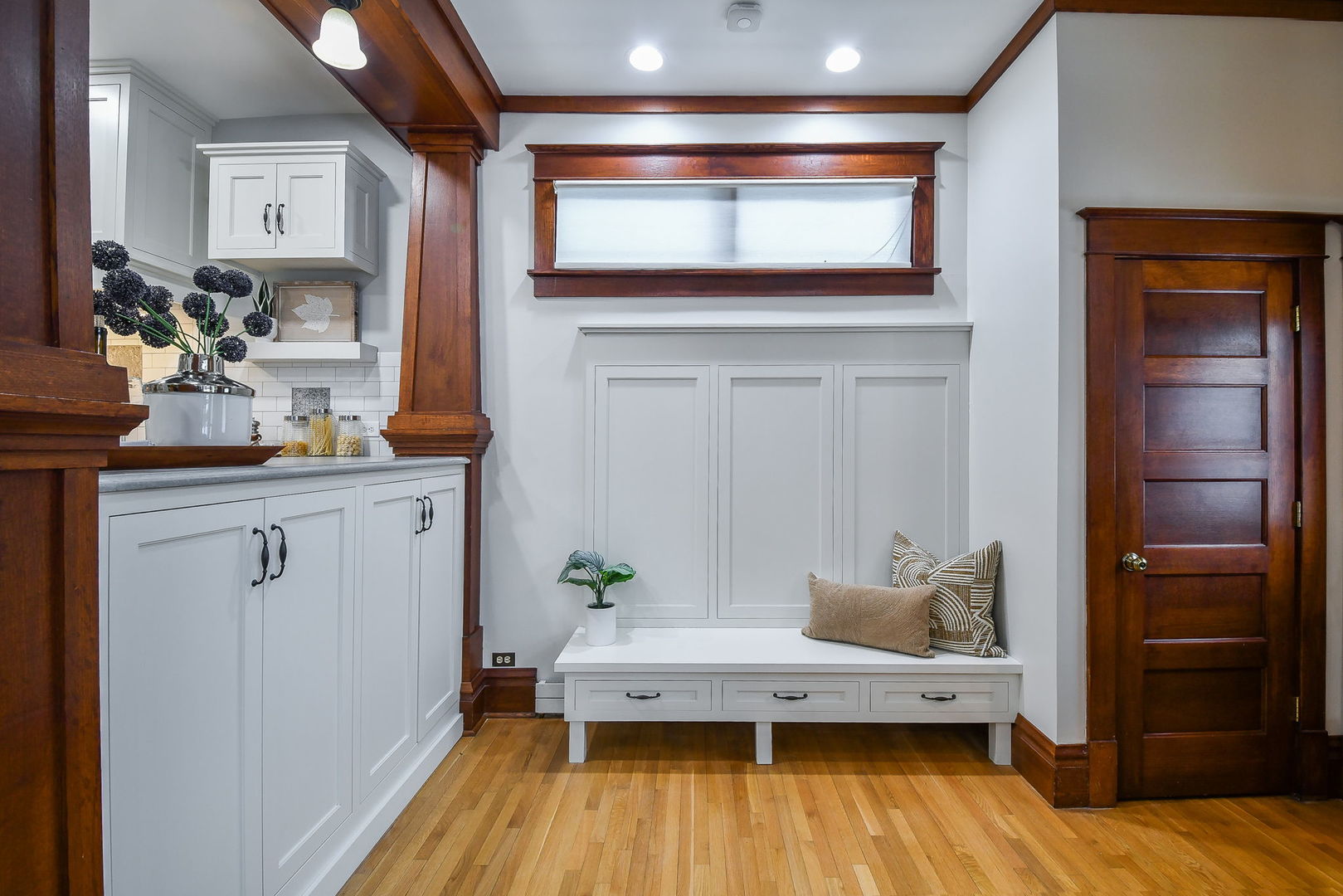 223 North Ellsworth Street Naperville, IL 60540 - Photo 16 of 48 a living room with furniture and a wooden floor
