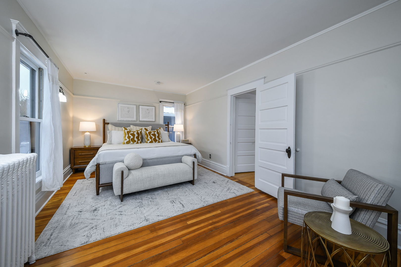 223 North Ellsworth Street Naperville, IL 60540 - Photo 21 of 48 a spacious bedroom with a bed and window