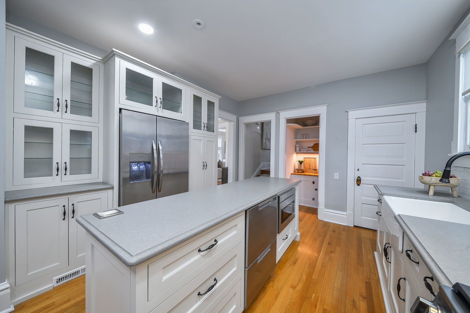 223 North Ellsworth Street Naperville, IL 60540 - Photo 8 of 48 a kitchen with stainless steel appliances a sink and a refrigerator