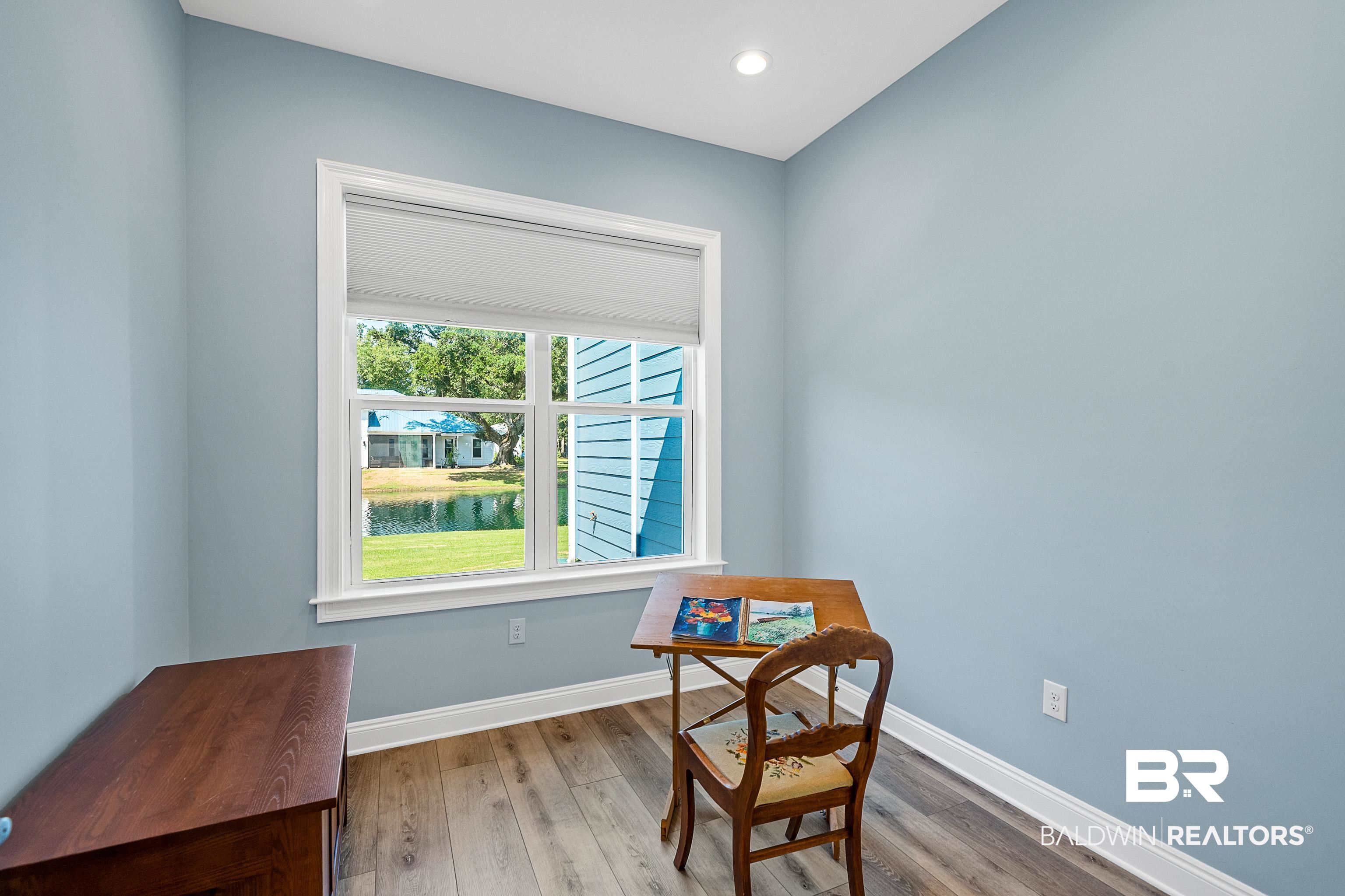 12329 Reunion Place, Unit LOT 38 Foley, AL 36535 - Photo 18 of 43 Office with wood finished floors, a water view, and recessed lighting