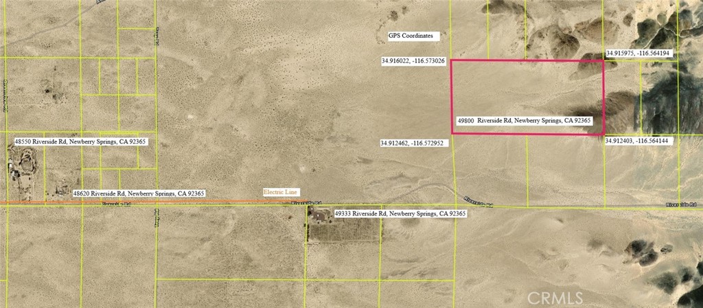 49800 Riverside Road Newberry Springs, CA 92365 - Photo 4 of 7 GPS Coordinates
