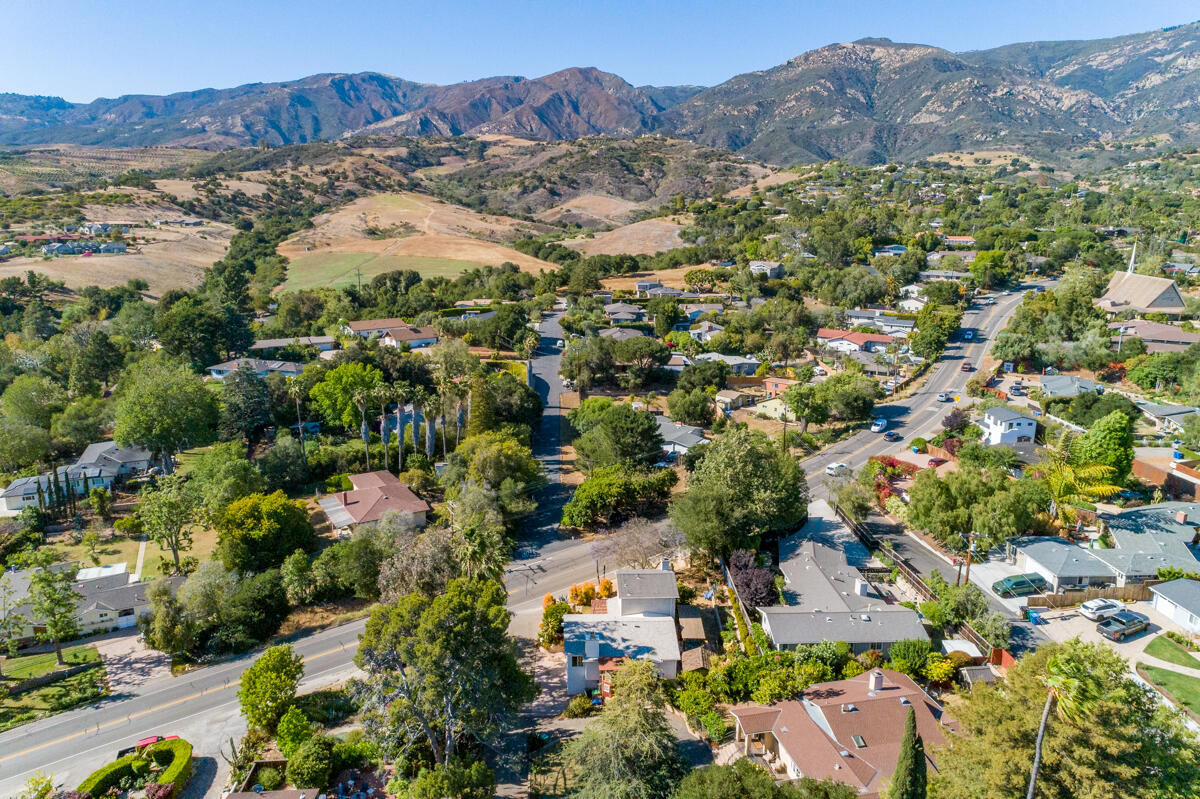 3953 Foothill Road Santa Barbara, CA 93110 - Photo 40 of 48 Aerial view towards the north