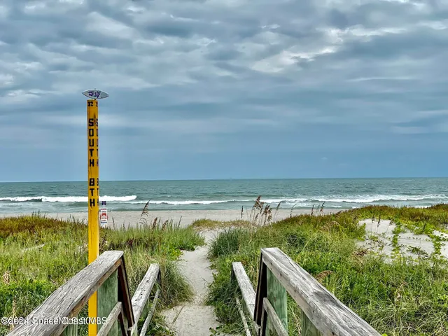a view of ocean from a balcony