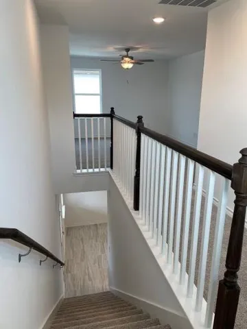 a view of room with hardwood floor