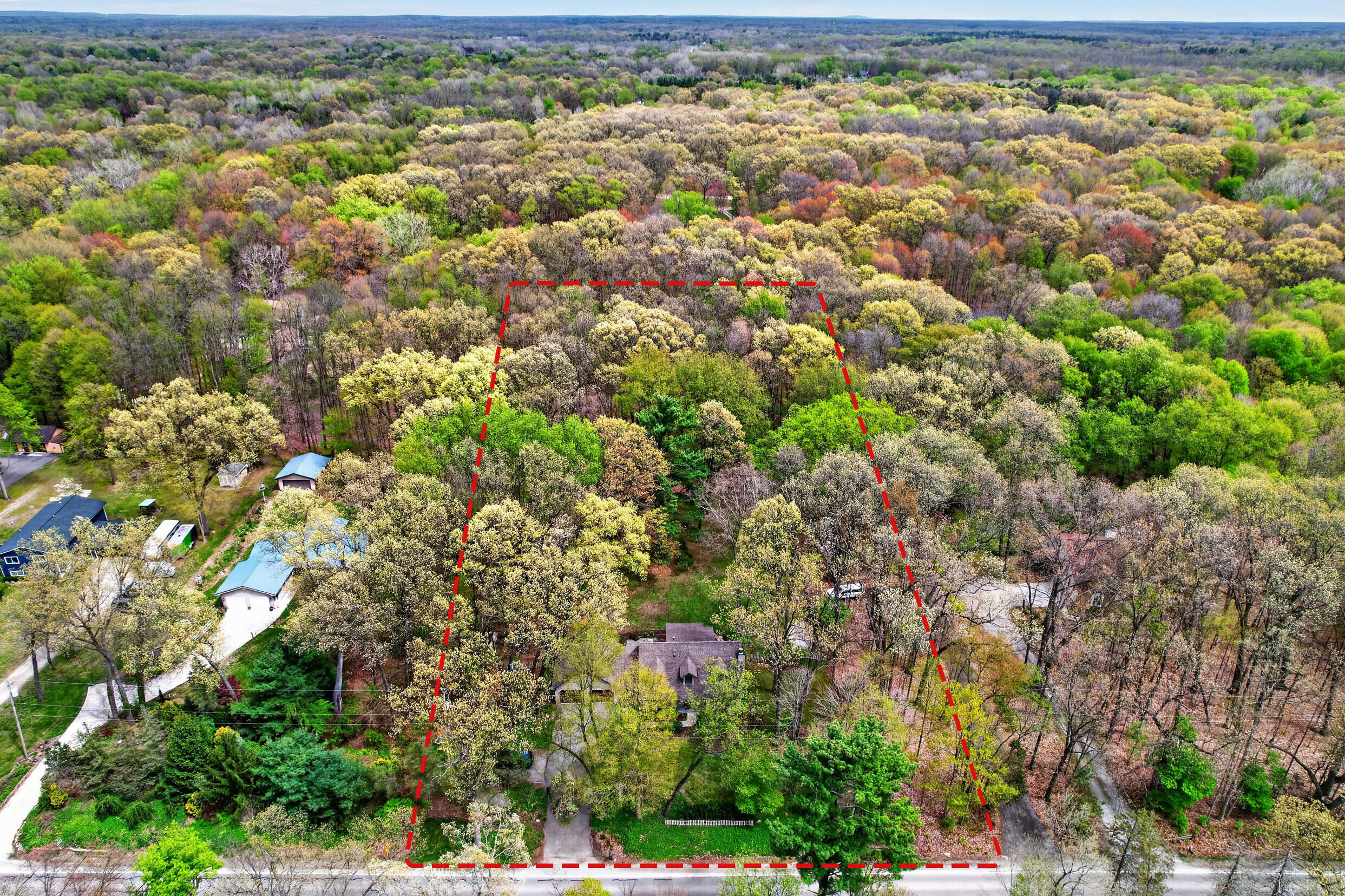 11425 Mcgregor Road Pinckney, MI 48169 - Photo 4 of 50 Aerial view east.
