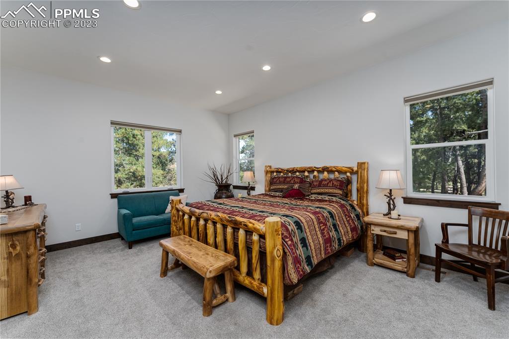 9775 Walker Road Colorado Springs, CO 80908 - Photo 11 of 50 a bedroom with a bed and a window