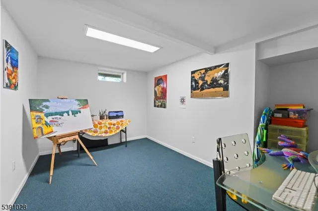 a room with furniture and toys