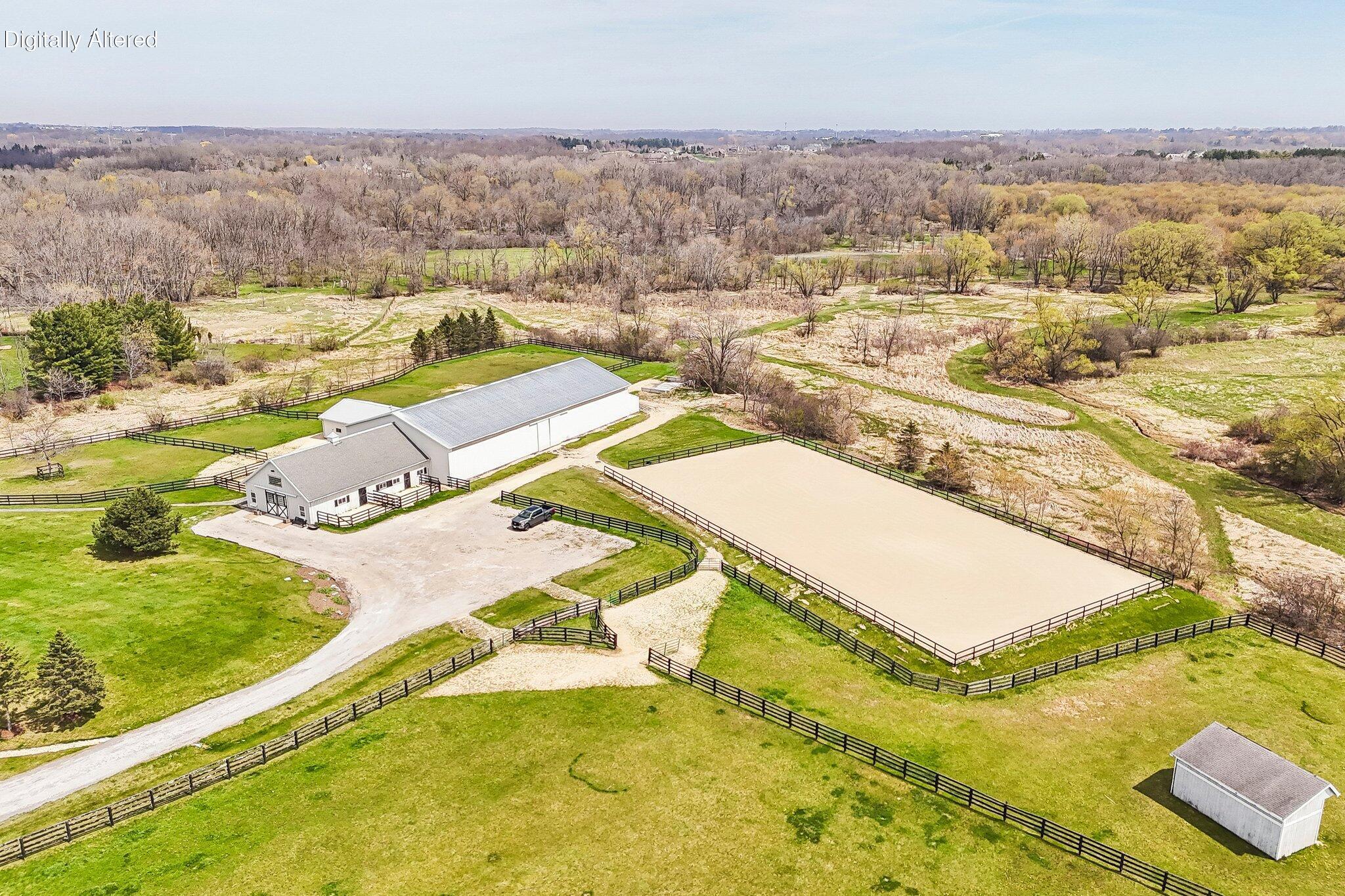 13700 Riverland Road Mequon, WI 53097 - Photo 55 of 61 Aerial of Property