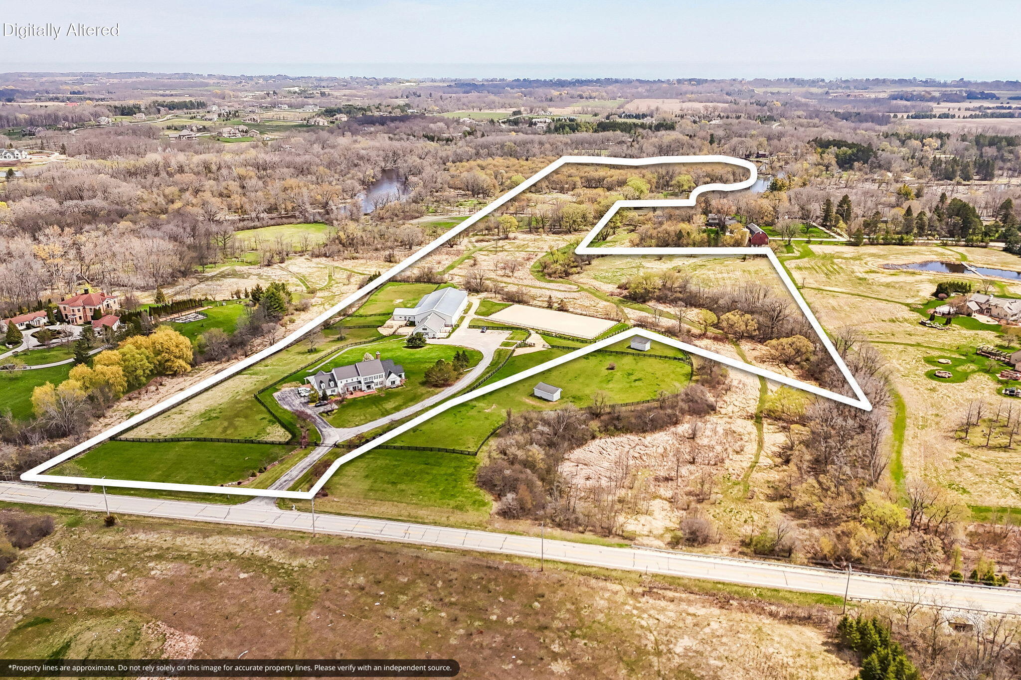 13700 Riverland Road Mequon, WI 53097 - Photo 56 of 61 Aerial of Property