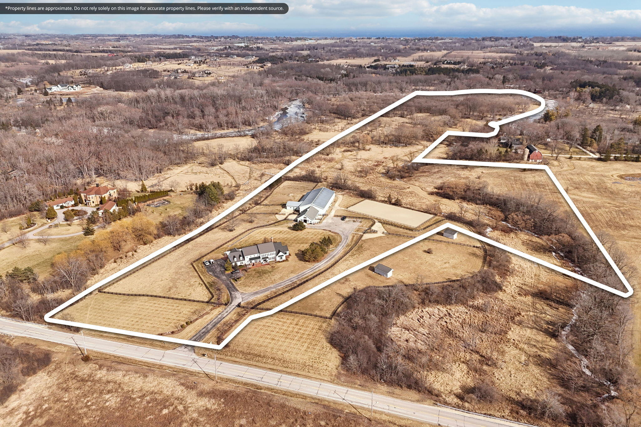 13700 Riverland Road Mequon, WI 53097 - Photo 58 of 63 Aerial of Property
