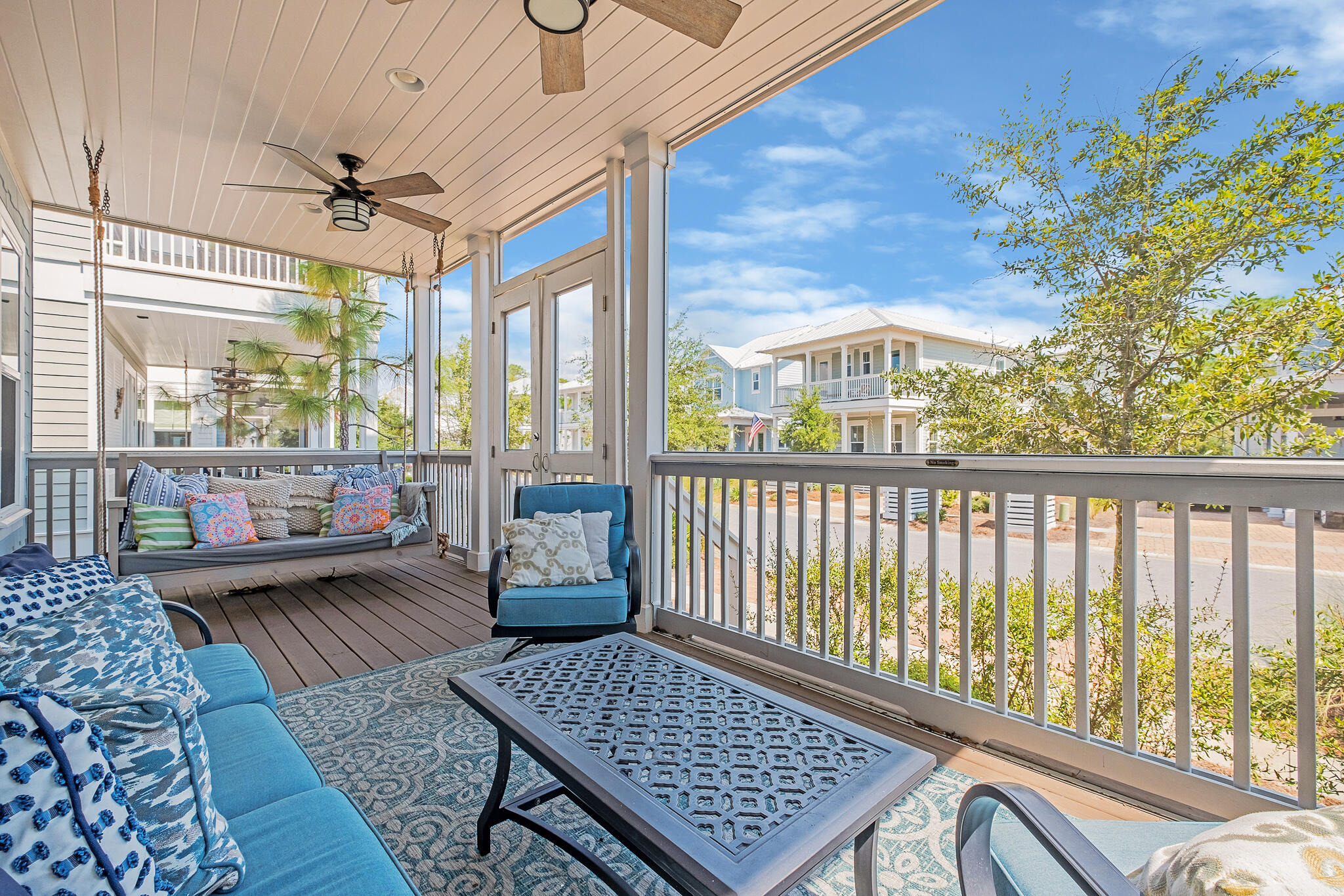 442 Flatwoods Forest Loop Santa Rosa Beach, FL 32459 - Photo 4 of 46 a view of a balcony with wooden floor