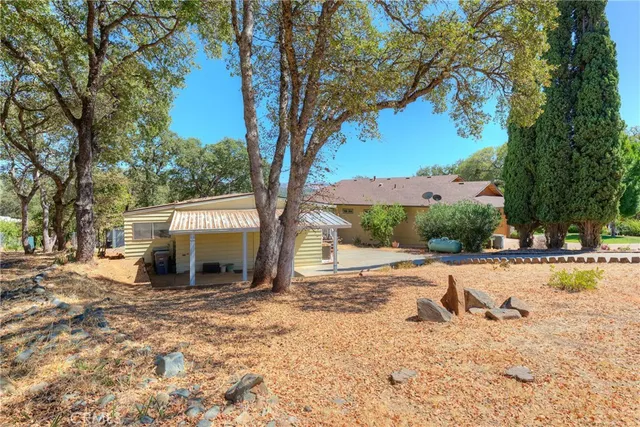 a view of a house with a patio