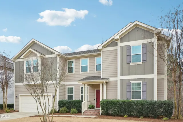 a front view of a house