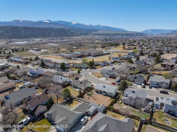 an aerial view of a city