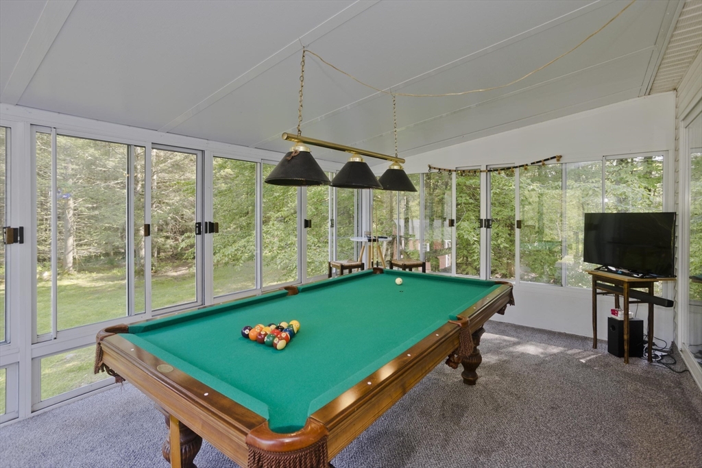 85 Damon Pond Road Chesterfield, MA 01012 - Photo 26 of 42 a room with pool table and windows