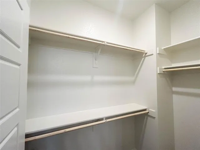 a close view of closet